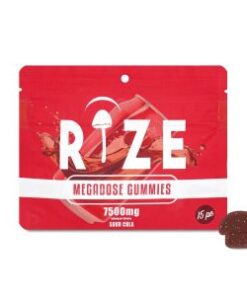 Rize | Sour Cola Mushroom Gummies | Megadose 7500mg – 15ct
