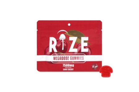 Rize | Super Cherry Mushroom Gummies | Megadose 7500mg – 15ct